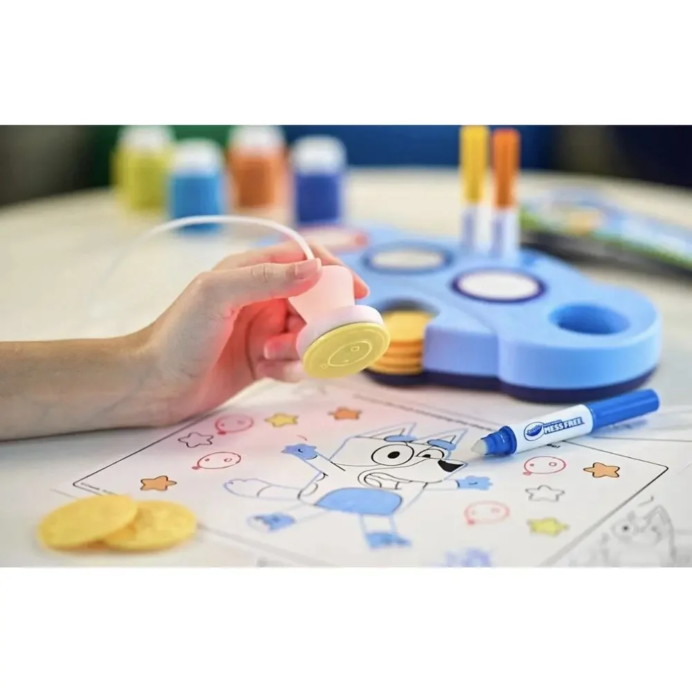 Crayola Color Wonder Bluey Light Up Stamper Set Mess Free Kids Activity Toy NEW